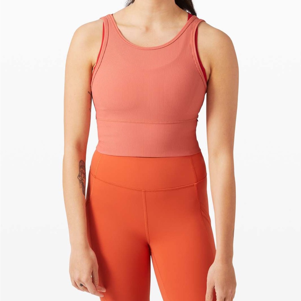 Lululemon Power Pivot Tank Rustic Coral - image 2